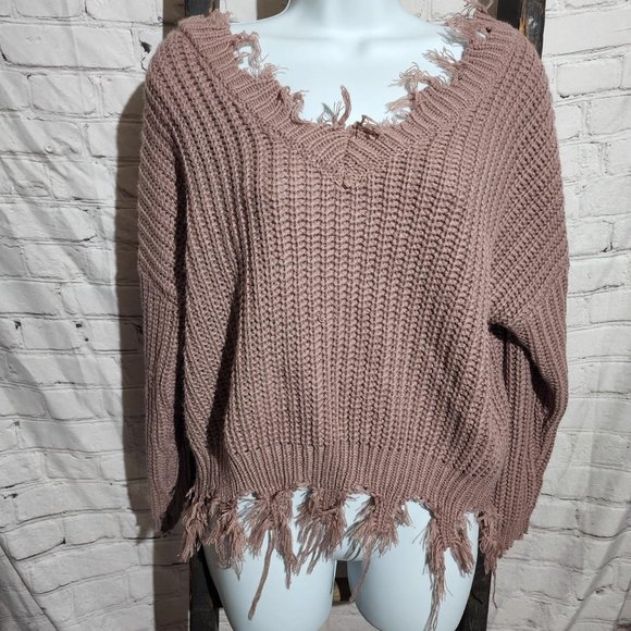 Love Tree Sweaters - Small Sweater - Love Tree - Fringed